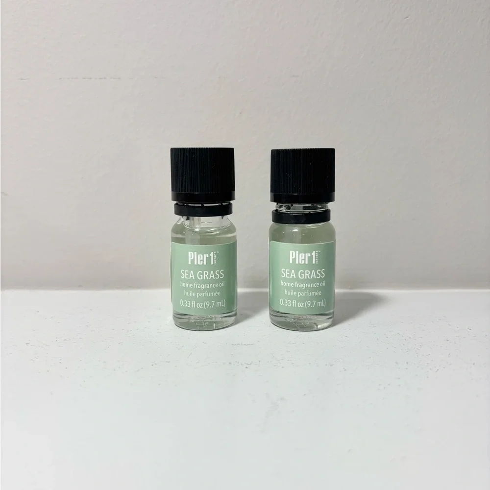 Pier 1 Sea Grass Fragrance Oil Set .33 Fl Oz